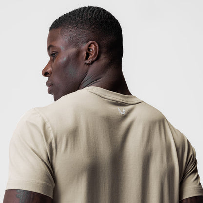 0923. Supima® Essential Tee - Sand Smoke | ASRV