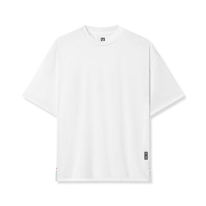 0822. AeroSilver® Oversized Tee - White | ASRV