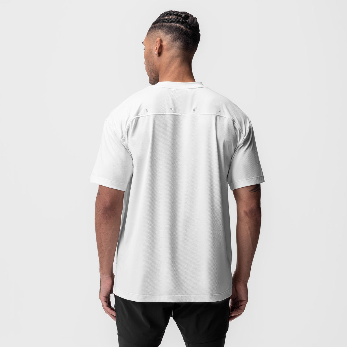0822. AeroSilver® Oversized Tee - White | ASRV