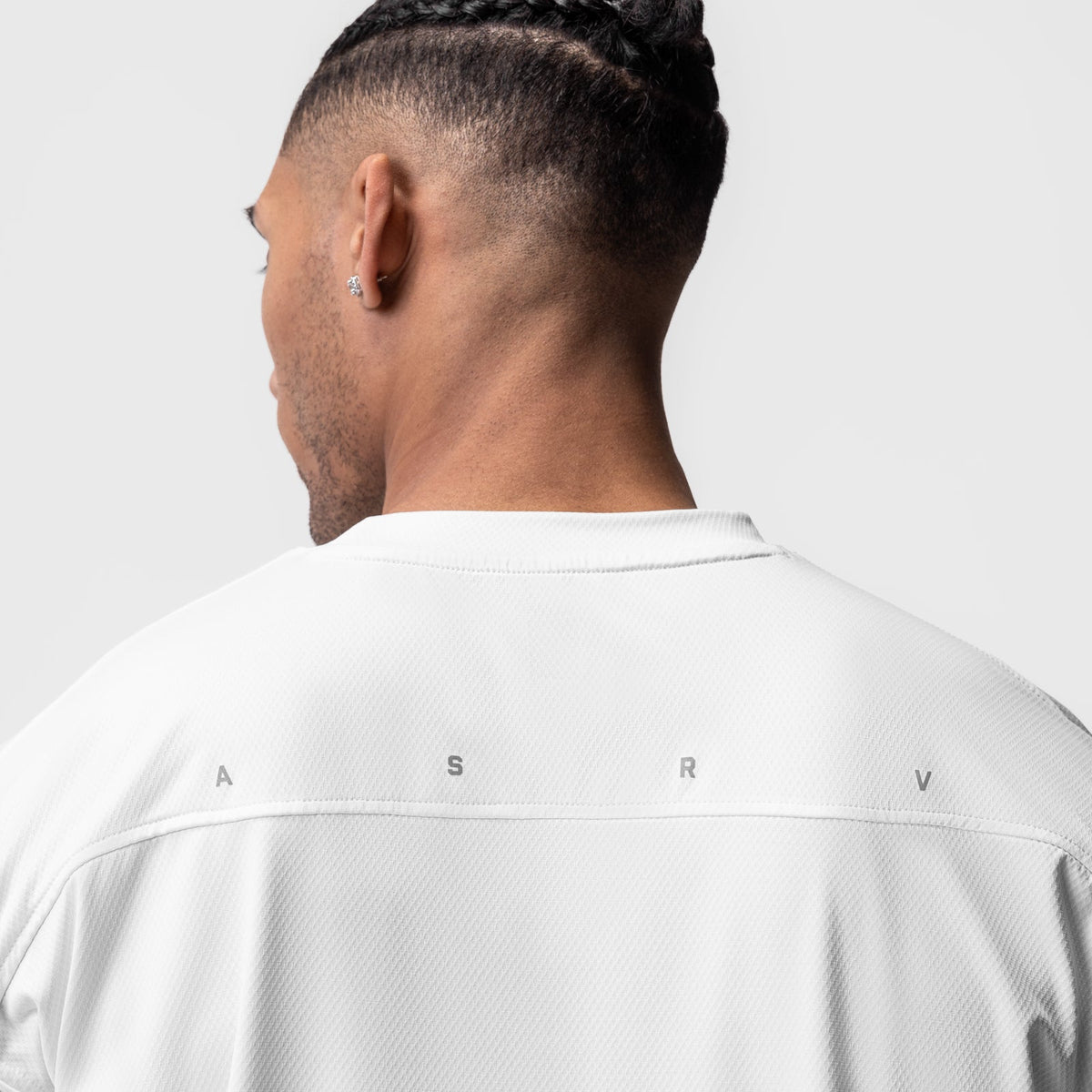 0822. AeroSilver® Oversized Tee - White | ASRV