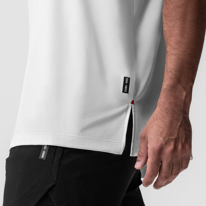 0822. AeroSilver® Oversized Tee - White | ASRV