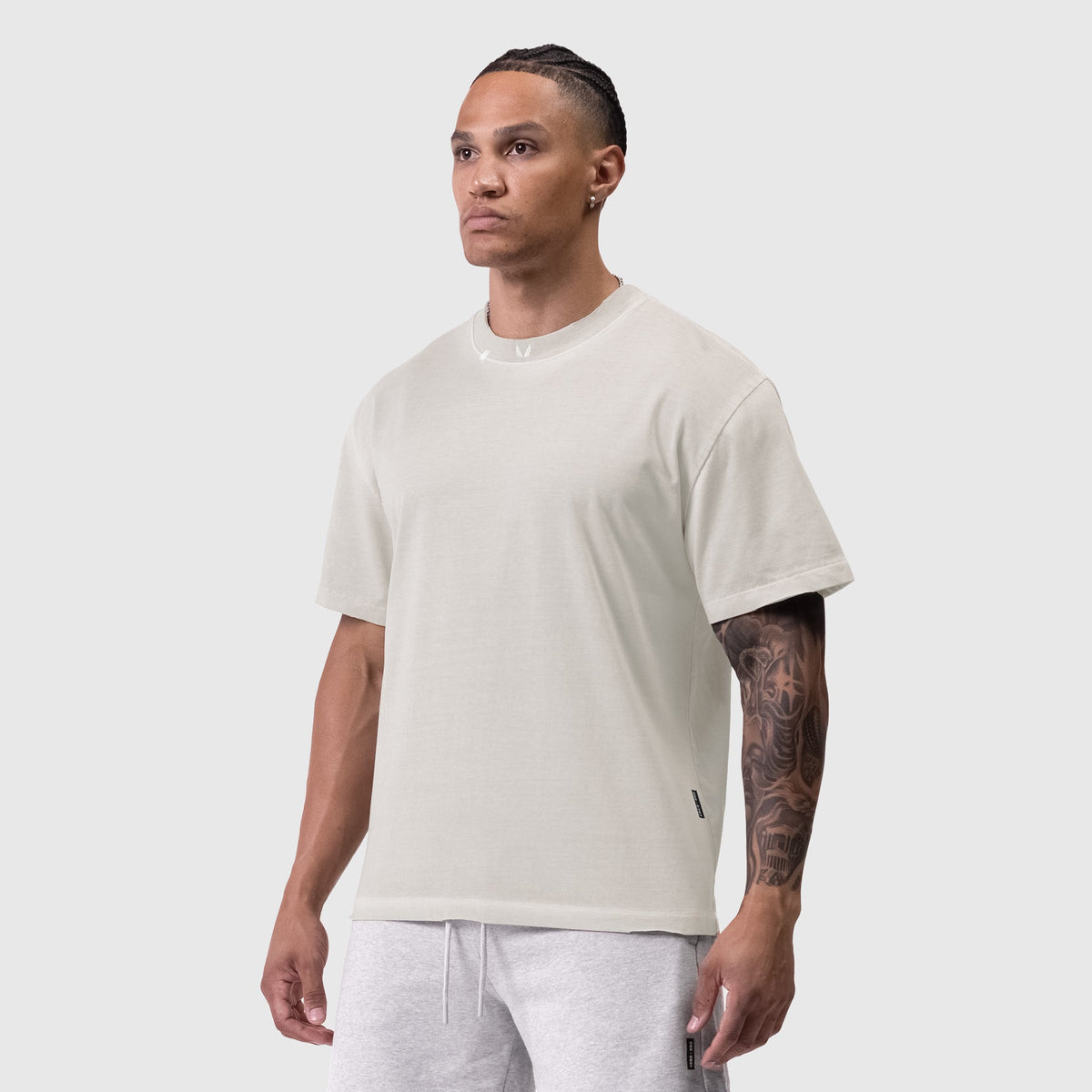 0797. Tech Essential™ Relaxed Tee - Faded Stone | ASRV