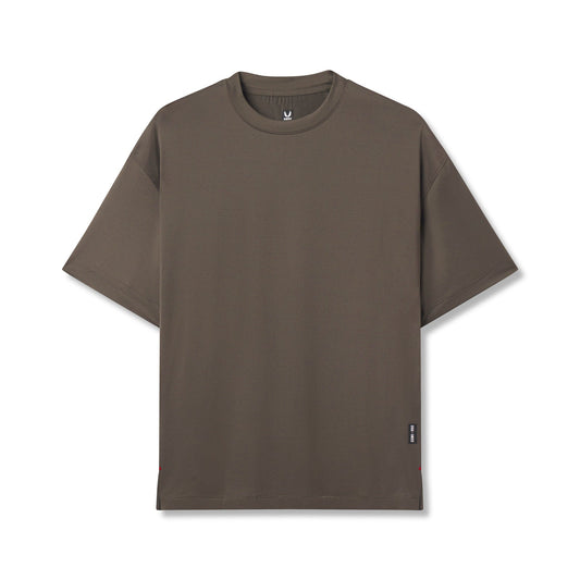 0822. AeroSilver® Oversized Tee - Deep Taupe | ASRV
