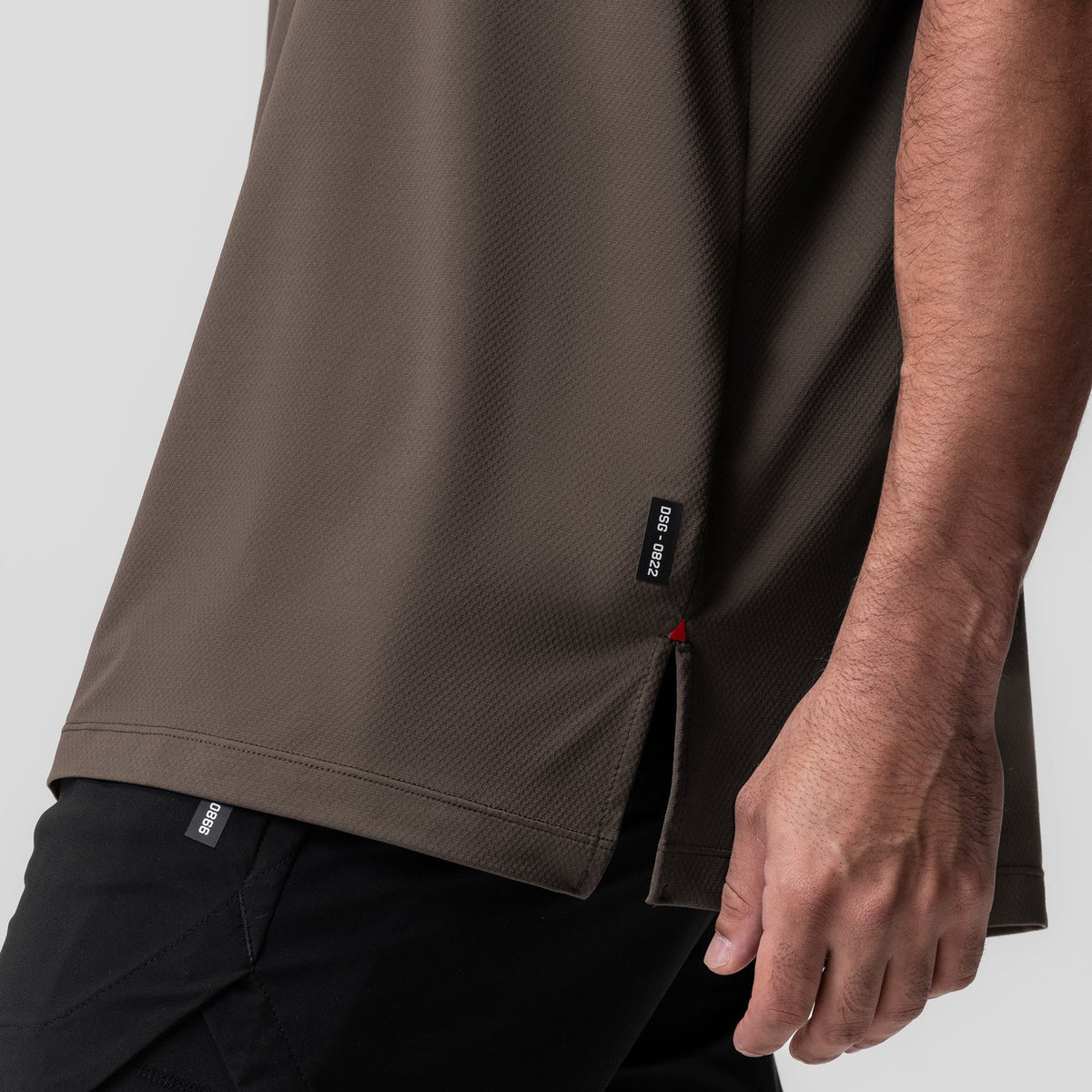 0822. AeroSilver® Oversized Tee - Deep Taupe | ASRV
