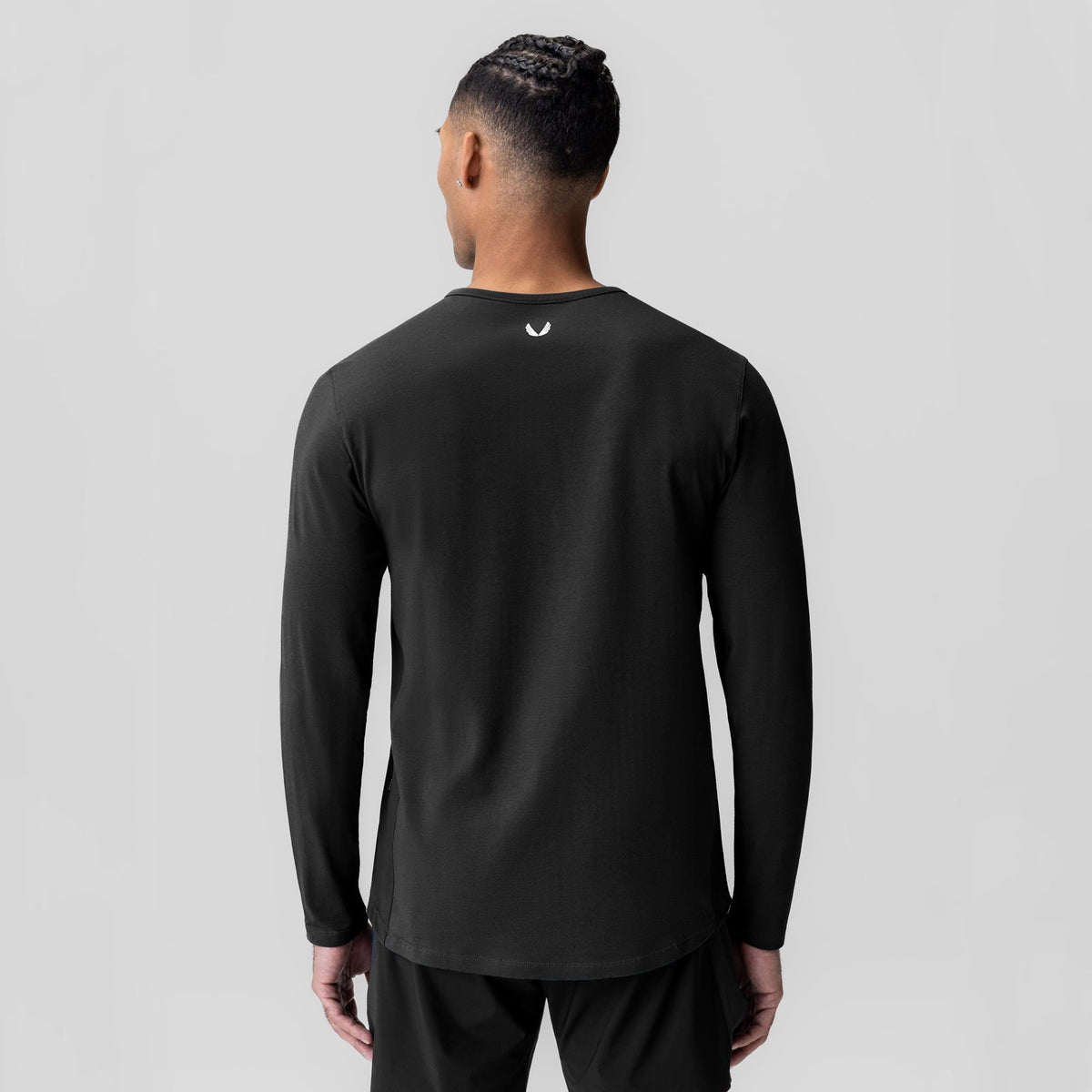1058. Creora® Cotton Modal Long Sleeve - Black | ASRV