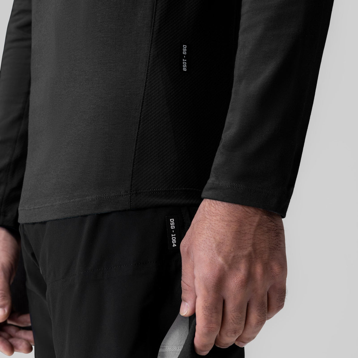 1058. Creora® Cotton Modal Long Sleeve - Black | ASRV