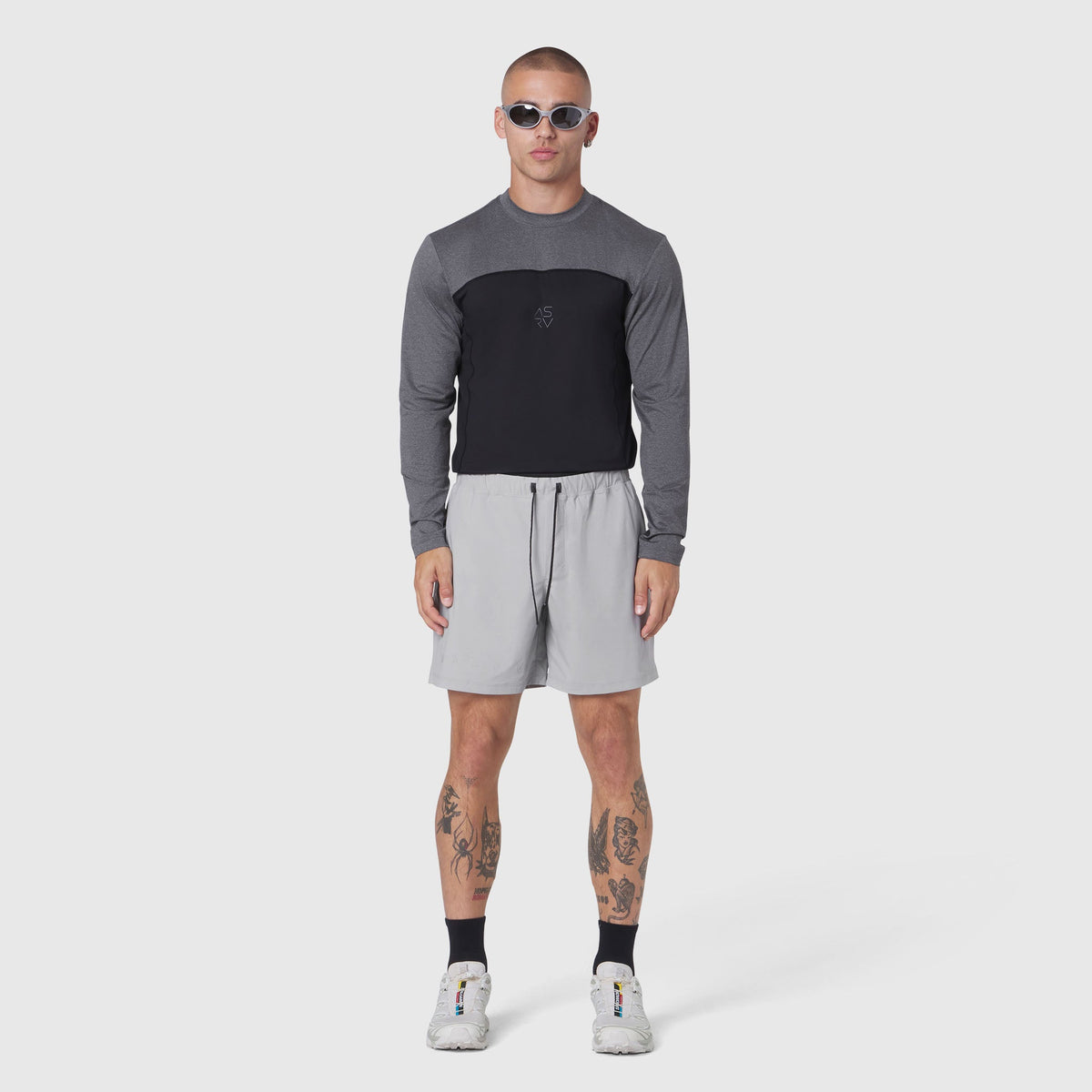 1190. AEROSILVER® UPF50+ Run Long Sleeve - Black | ASRV
