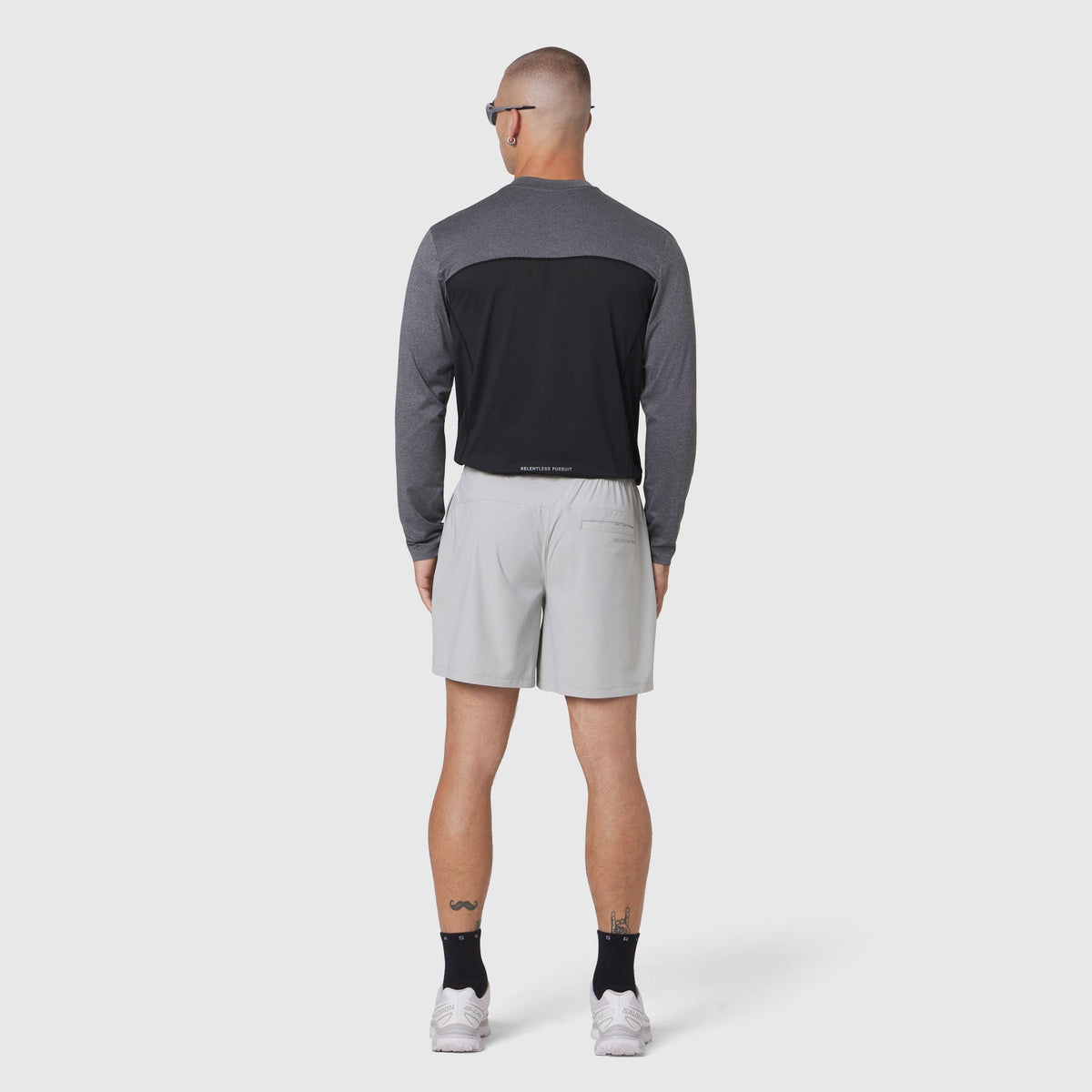 1190. AEROSILVER® UPF50+ Run Long Sleeve - Black | ASRV