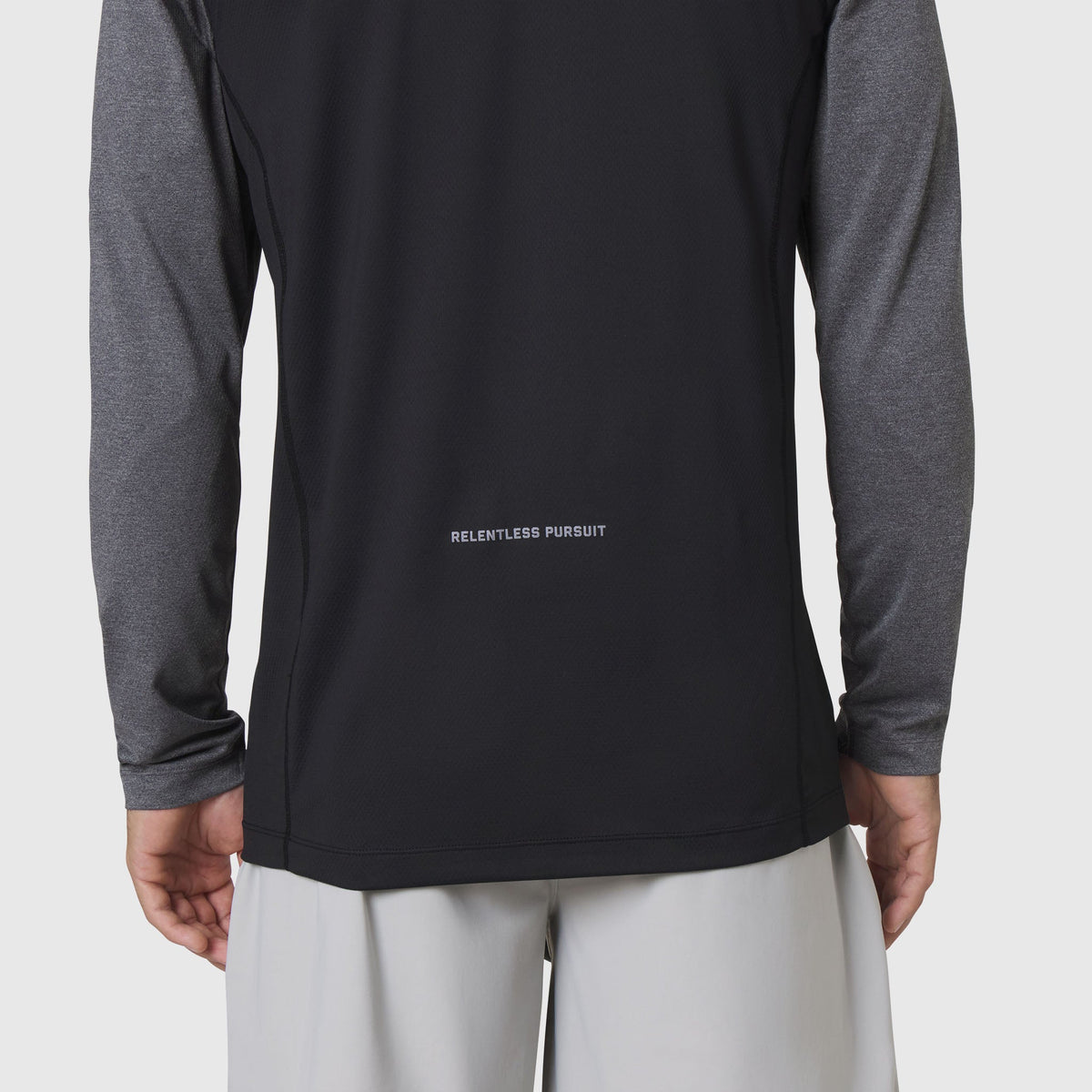 1190. AEROSILVER® UPF50+ Run Long Sleeve - Black | ASRV