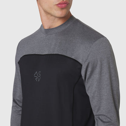 1190. AEROSILVER® UPF50+ Run Long Sleeve - Black | ASRV