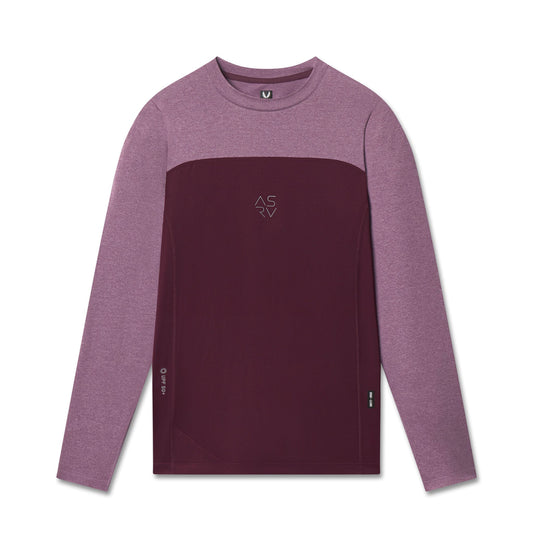 1190. AEROSILVER® UPF50+ Run Long Sleeve - Merlot | ASRV