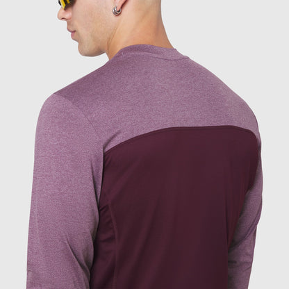 1190. AEROSILVER® UPF50+ Run Long Sleeve - Merlot | ASRV