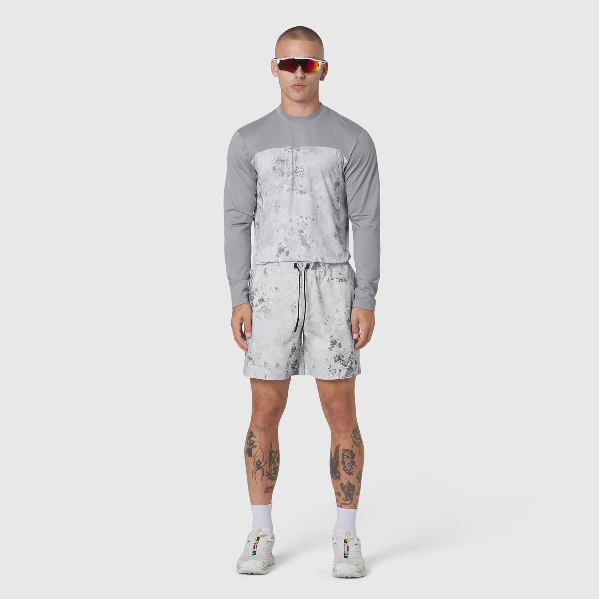 1190. AEROSILVER® UPF50+ Run Long Sleeve - Sedona Snow Camo | ASRV