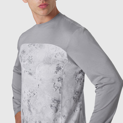1190. AEROSILVER® UPF50+ Run Long Sleeve - Sedona Snow Camo | ASRV