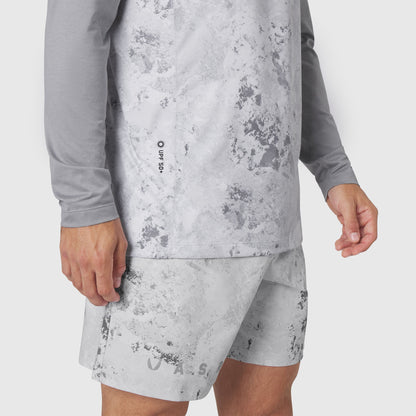 1190. AEROSILVER® UPF50+ Run Long Sleeve - Sedona Snow Camo | ASRV