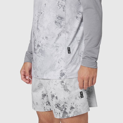 1190. AEROSILVER® UPF50+ Run Long Sleeve - Sedona Snow Camo | ASRV