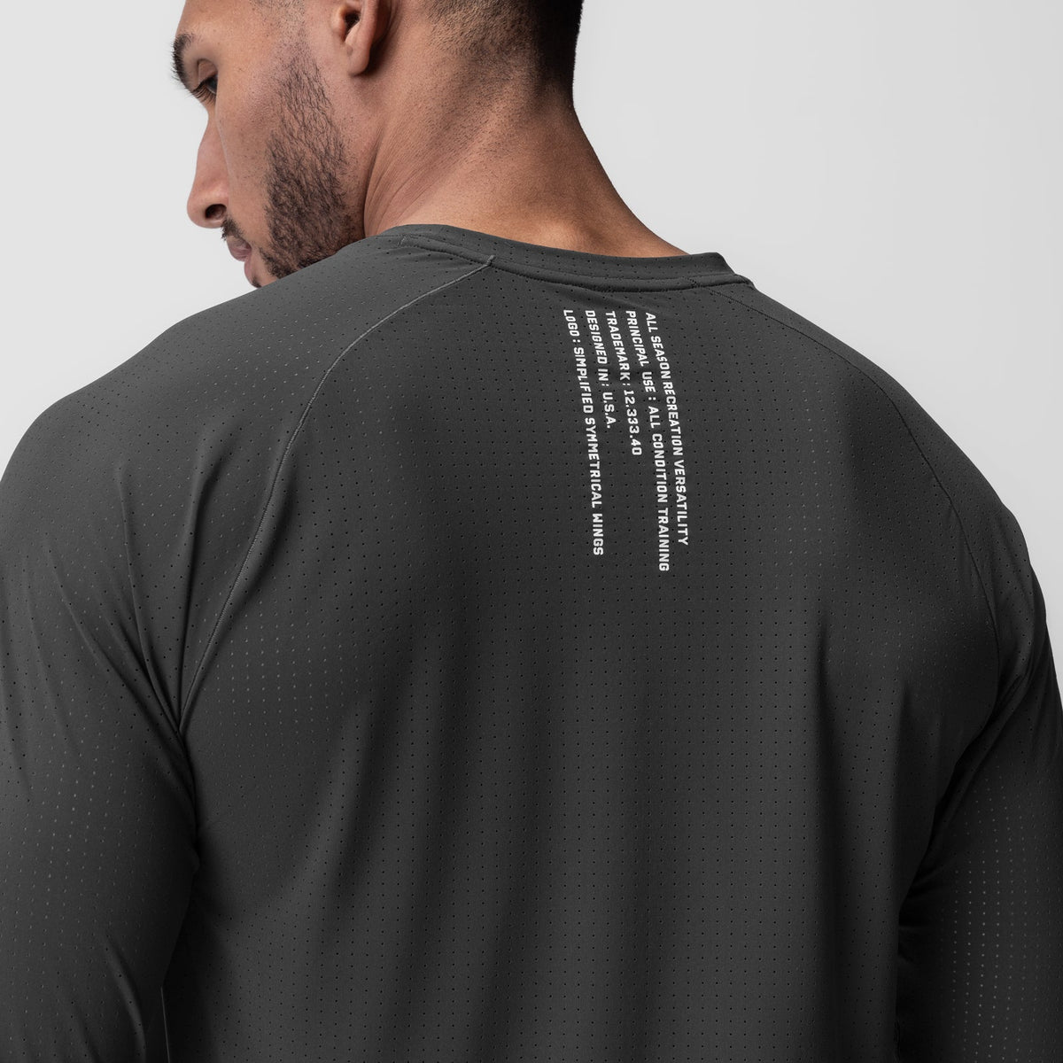0947. Laser-Vent™ Established Long Sleeve - Space Grey | ASRV
