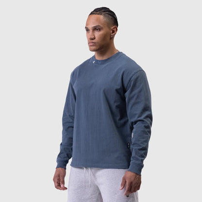 0851. Tech Essential™ Relaxed Long Sleeve - Faded Navy | ASRV