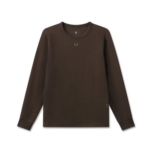 1112. Waffle Knit Longsleeve - Dark Earth | ASRV