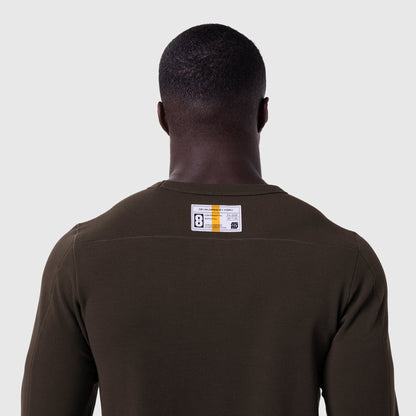 1112. Waffle Knit Longsleeve - Dark Earth | ASRV