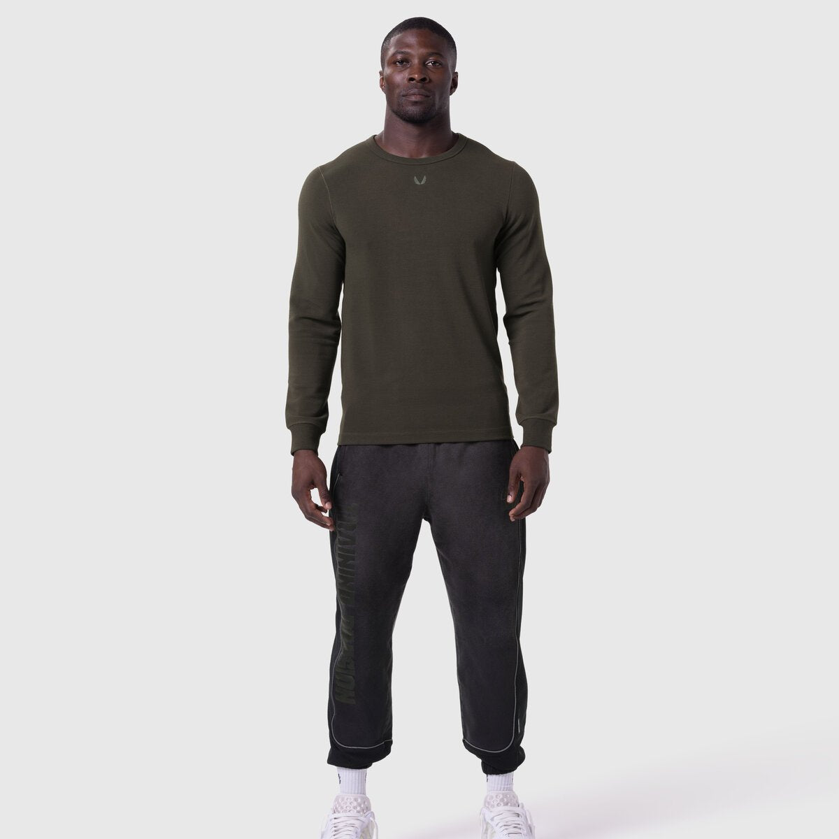 1112. Waffle Knit Longsleeve - Olive | ASRV