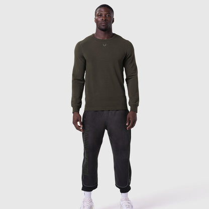 1112. Waffle Knit Longsleeve - Olive | ASRV