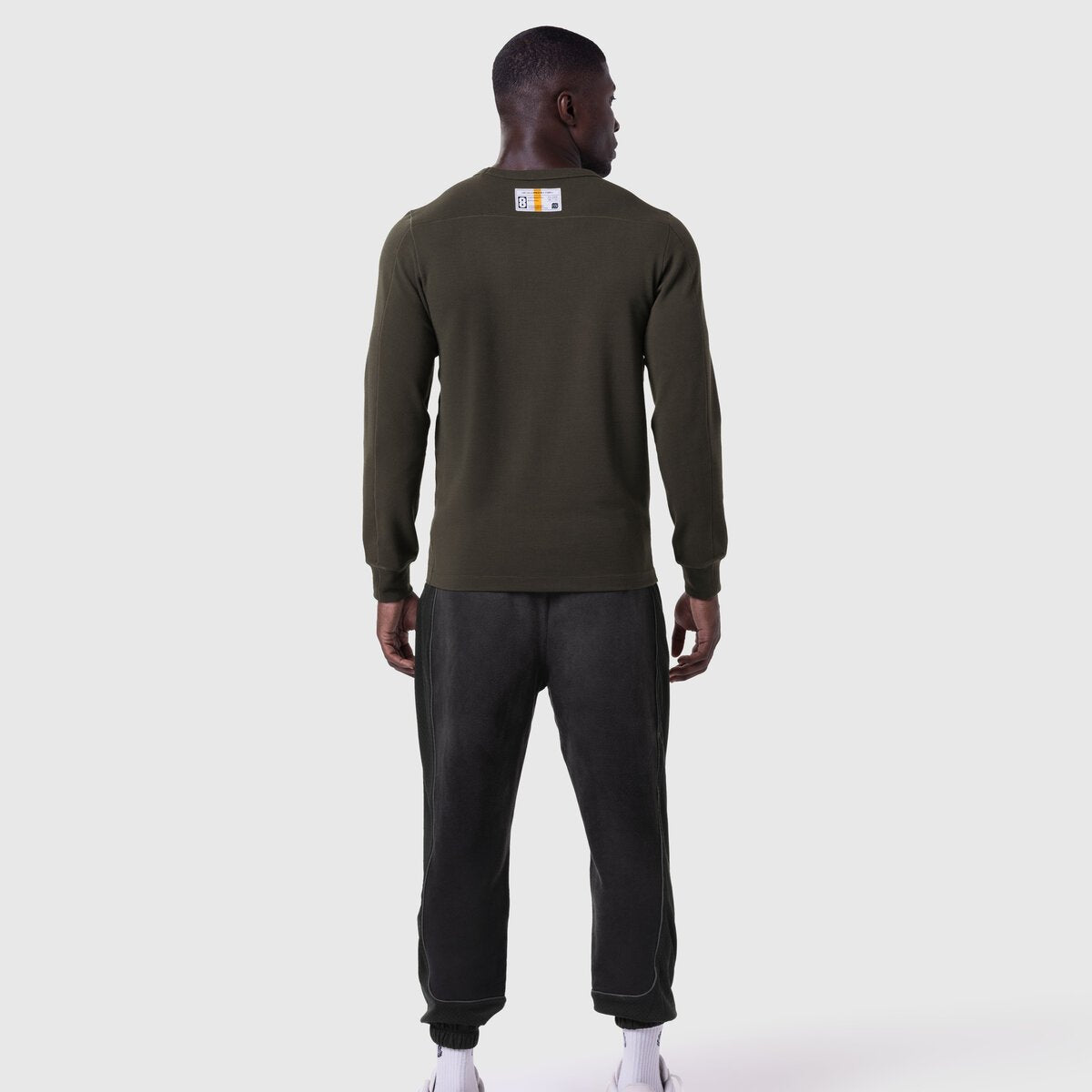 1112. Waffle Knit Longsleeve - Olive | ASRV