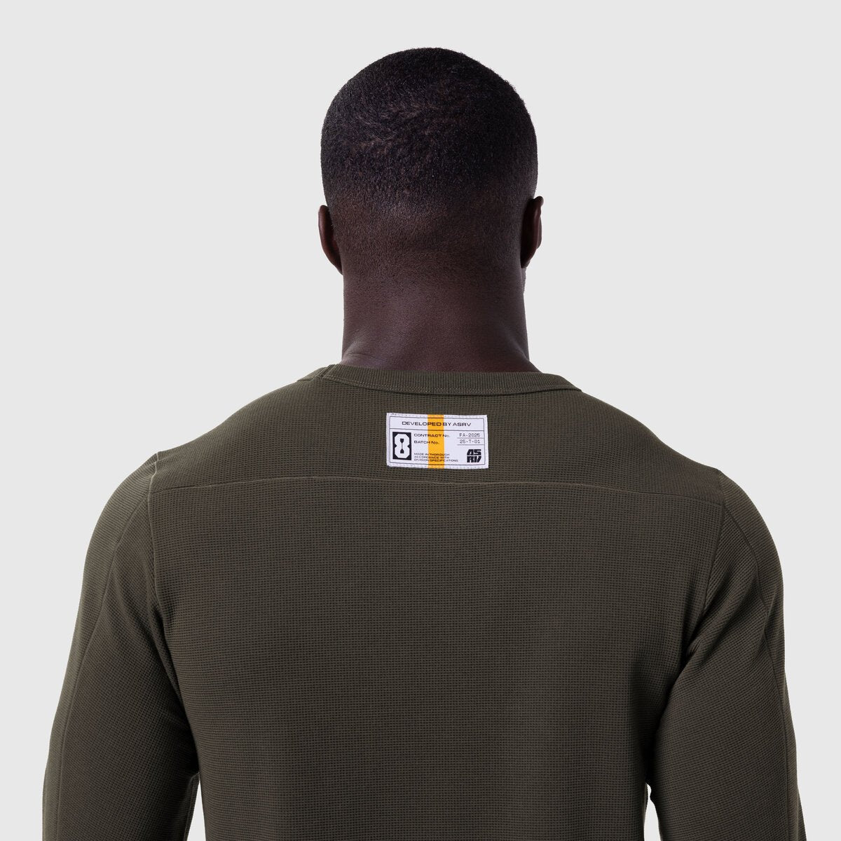 1112. Waffle Knit Longsleeve - Olive | ASRV