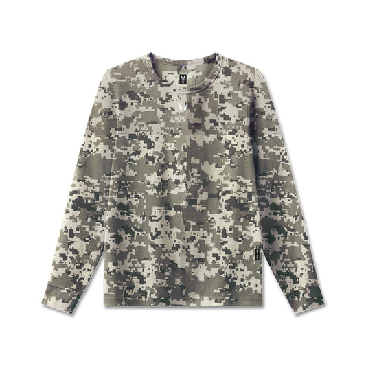 1112. Waffle Knit Longsleeve - Digital Camo | ASRV
