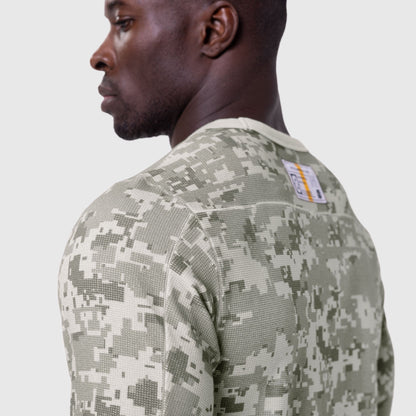 1112. Waffle Knit Longsleeve - Digital Camo | ASRV
