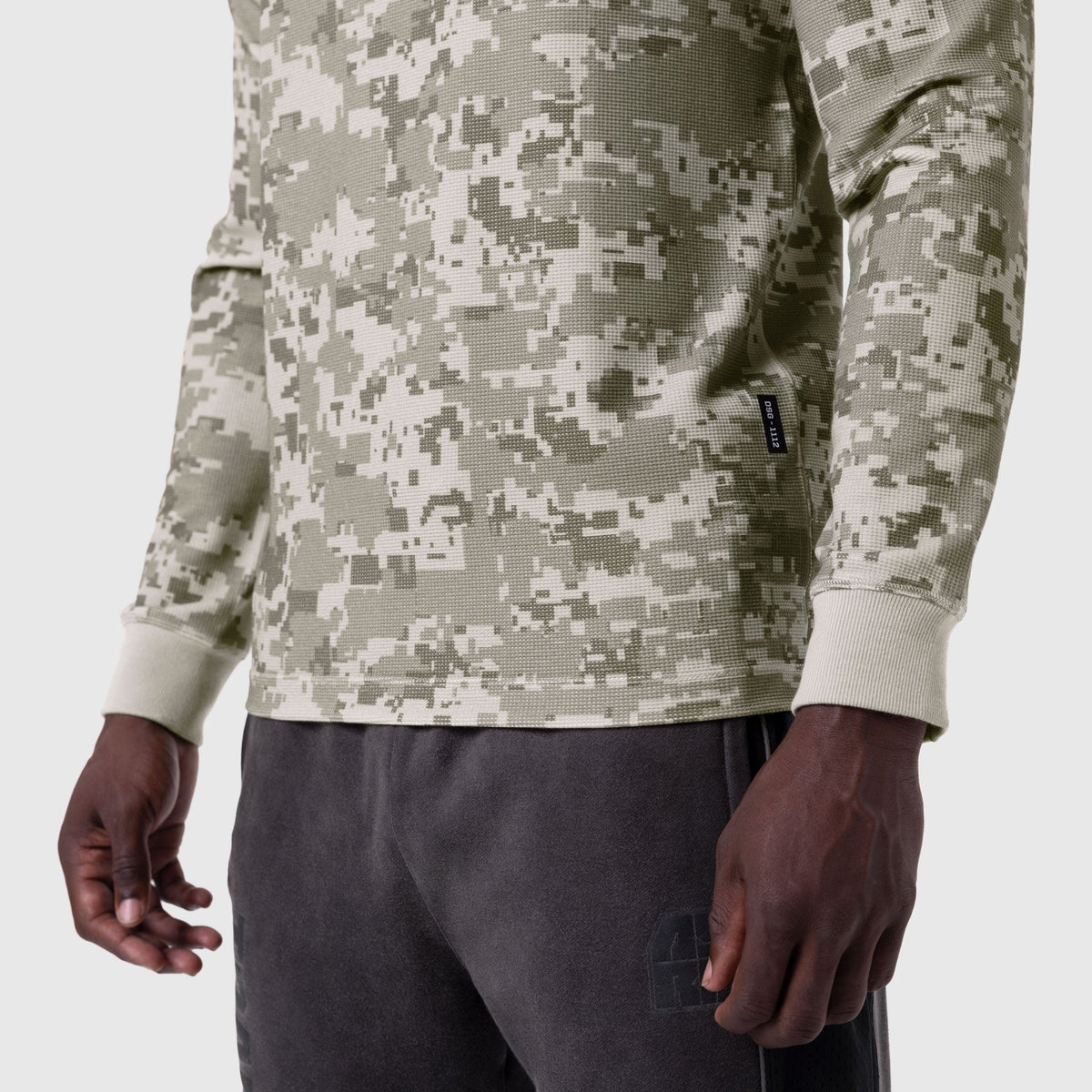 1112. Waffle Knit Longsleeve - Digital Camo | ASRV