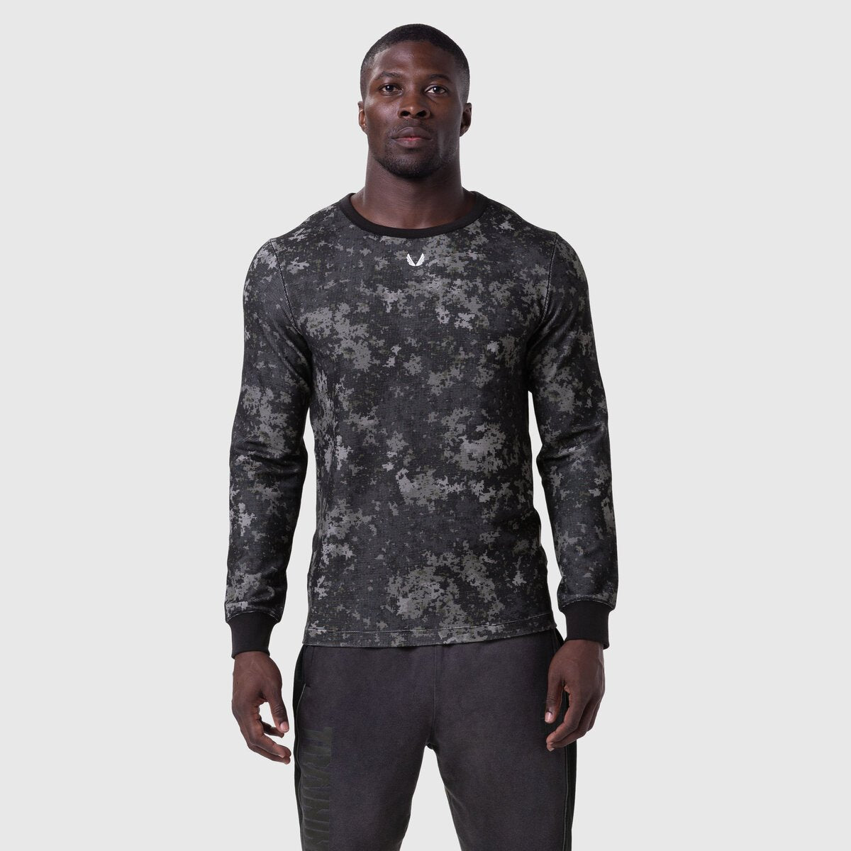 1112. Waffle Knit Longsleeve - Pixel Camo | ASRV