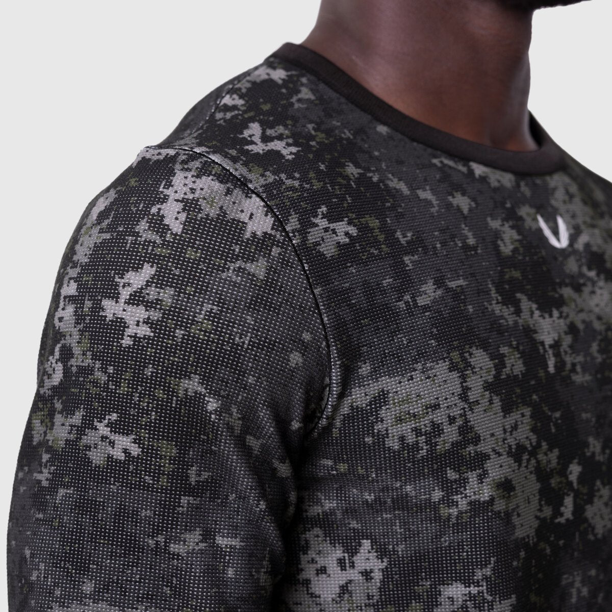 1112. Waffle Knit Longsleeve - Pixel Camo | ASRV