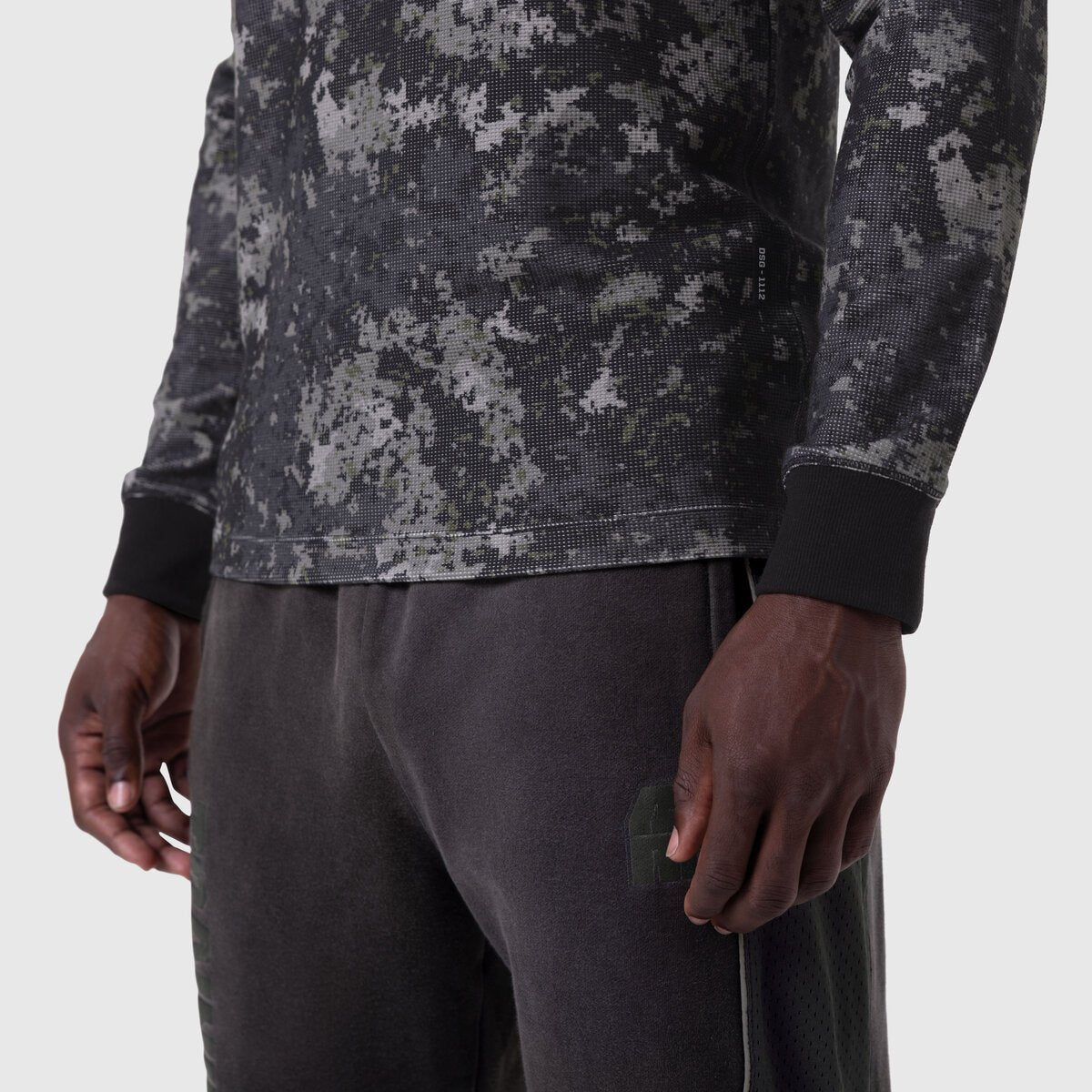 1112. Waffle Knit Longsleeve - Pixel Camo | ASRV