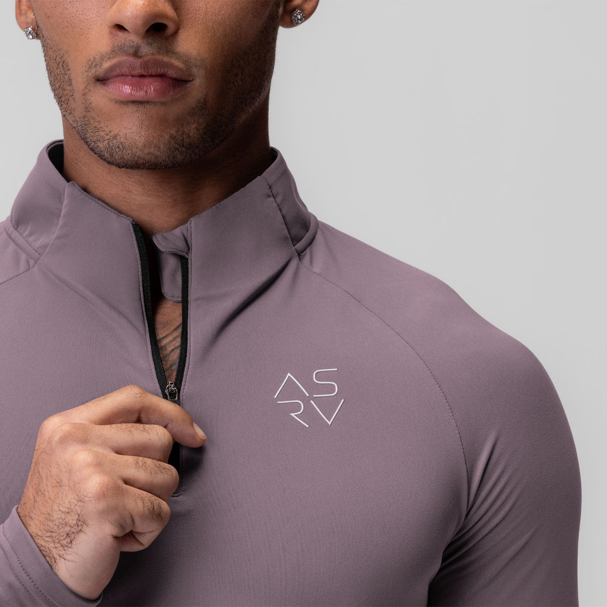 0906. Thermal Training Quarter Zip - Moonscape "Cyber" | ASRV