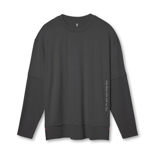 0842. 3D-Lite® 2.0 Layered Long Sleeve - Space Grey "OTWR" | ASRV