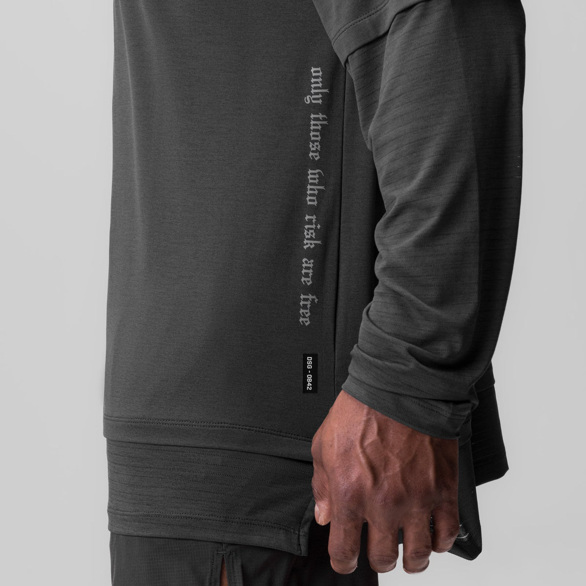0842. 3D-Lite® 2.0 Layered Long Sleeve - Space Grey "OTWR" | ASRV
