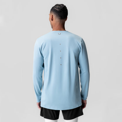 0907. AeroSilver® Training Long Sleeve - Light Sky "Space Bracket" | ASRV