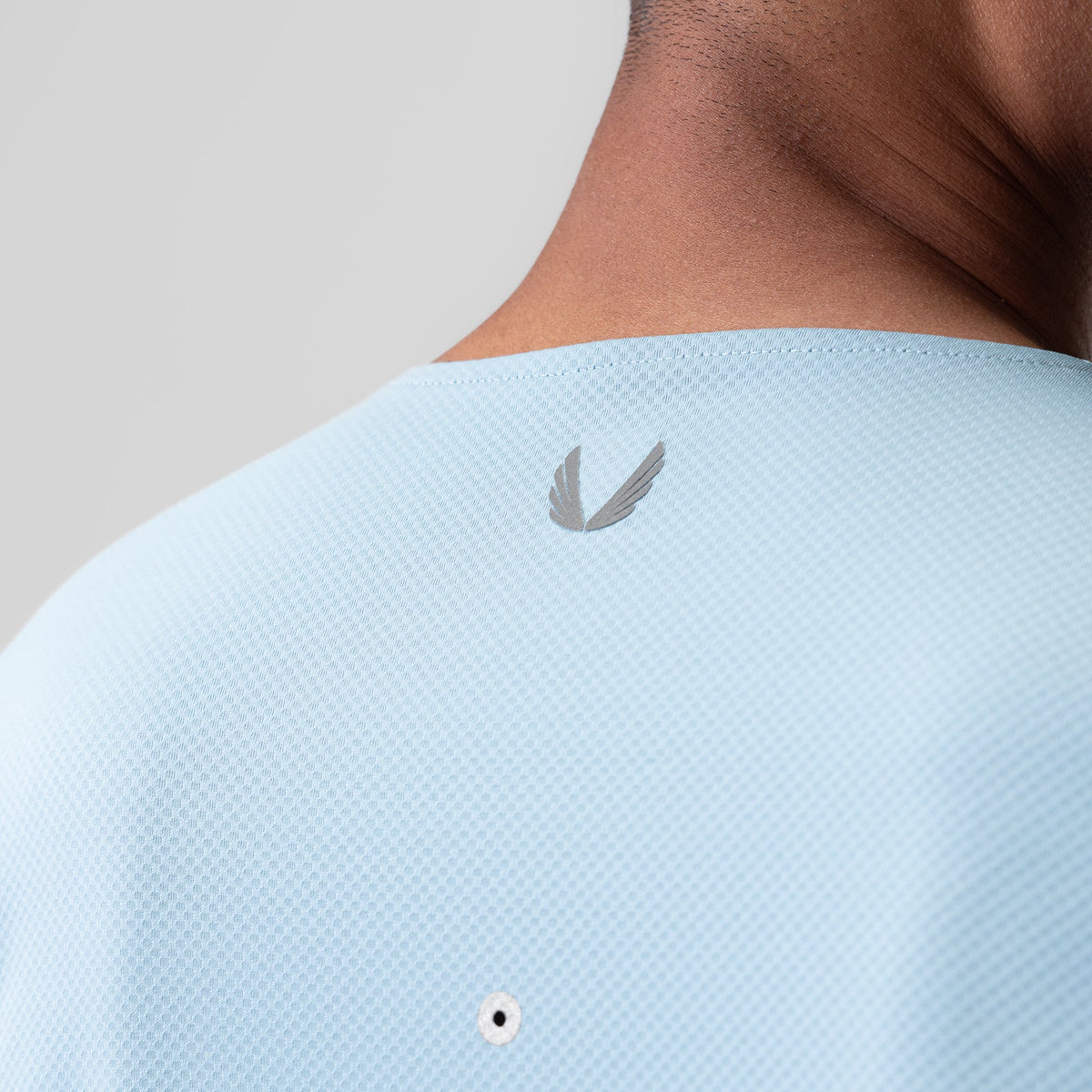 0907. AeroSilver® Training Long Sleeve - Light Sky "Space Bracket" | ASRV