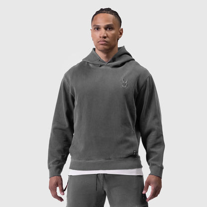 0920. Tech Essential™ Distressed Hoodie - Faded Grey | ASRV