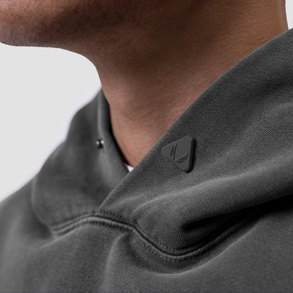 0920. Tech Essential™ Distressed Hoodie - Faded Grey | ASRV