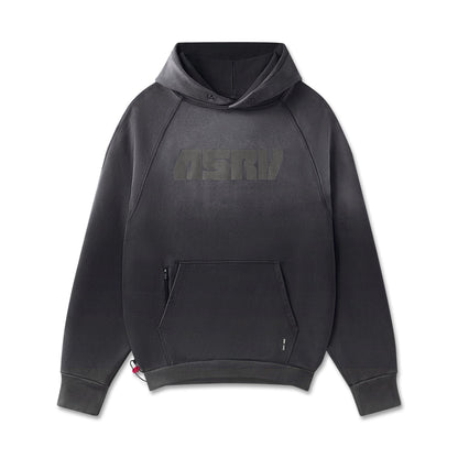 1121. Tech-Terry™ Training Hoodie - Black Sun Fade "Blade" | ASRV