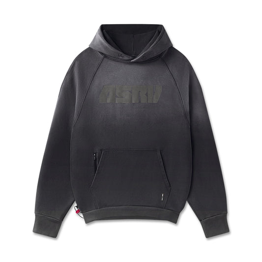 1121. Tech-Terry™ Training Hoodie - Black Sun Fade "Blade" | ASRV