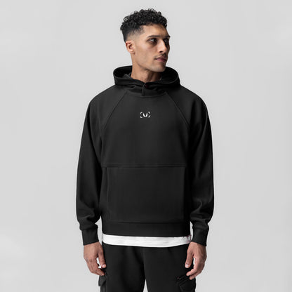 1019. Deltapeak® Oversized Hoodie - Black | ASRV
