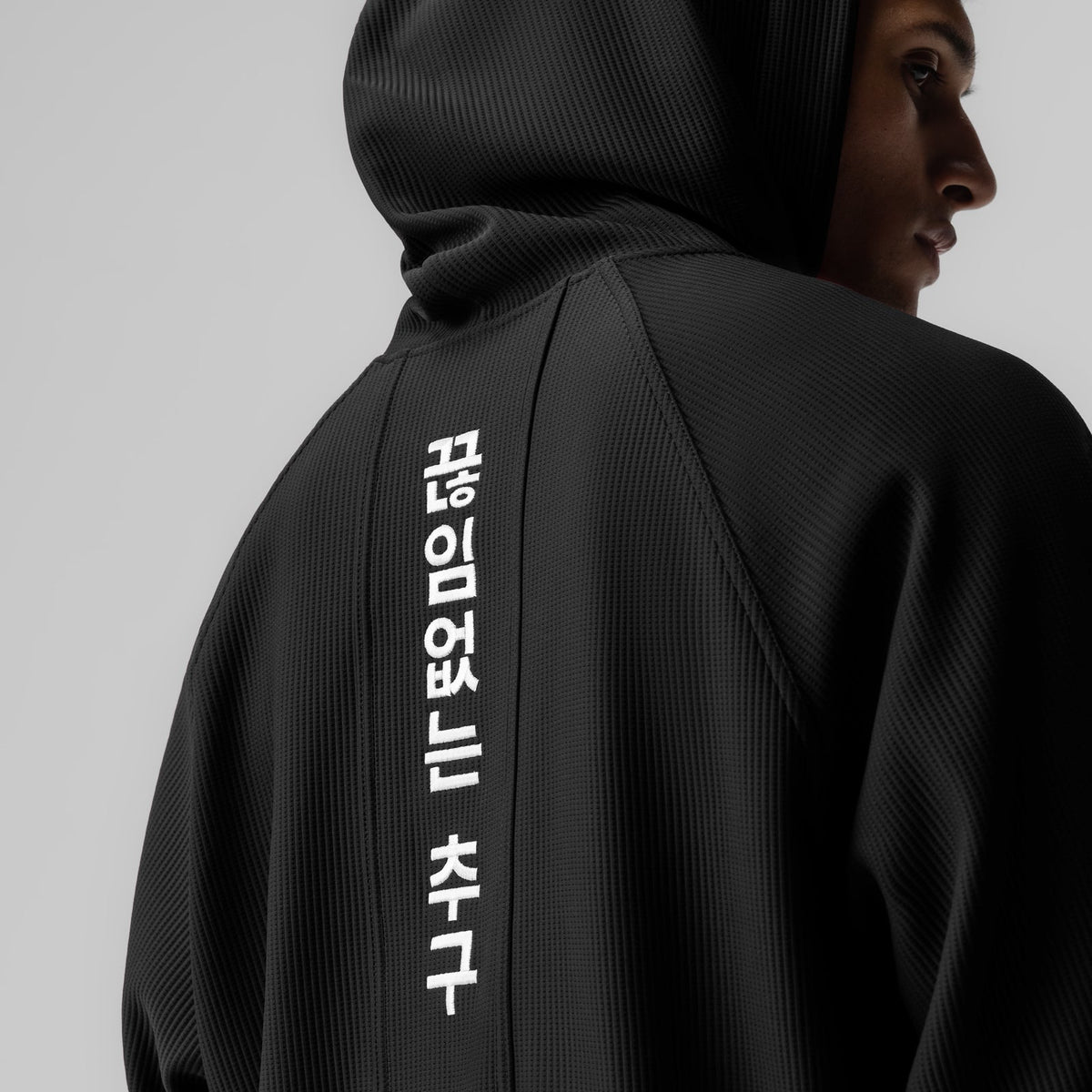 1019. Deltapeak® Oversized Hoodie - Black | ASRV