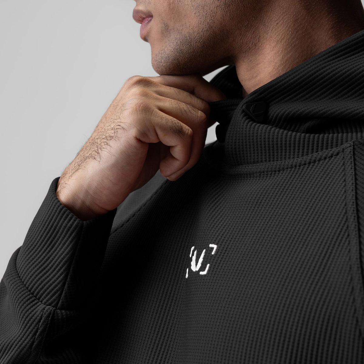 1019. Deltapeak® Oversized Hoodie - Black | ASRV