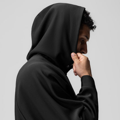 1019. Deltapeak® Oversized Hoodie - Black | ASRV