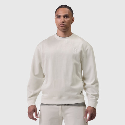 0861. Tech Essential™ Distressed Crewneck - Faded Stone | ASRV