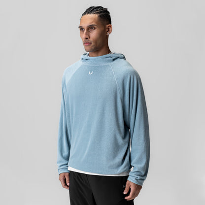1054. Towel Terry Reversible Hoodie - Light Sky | ASRV