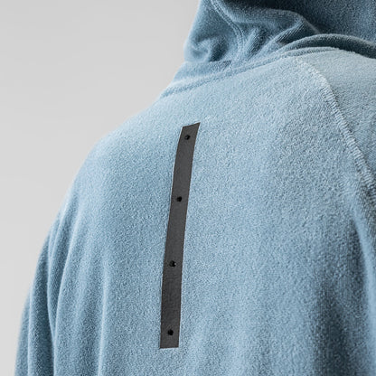 1054. Towel Terry Reversible Hoodie - Light Sky | ASRV